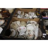 TWO TRAYS OF CERAMICS TO INCLUDE WEDGWOOD