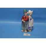 A ROYAL DOULTON FIGURE GROUP 'WILLY WON'T HE'