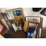A QUANTITY OF ASSORTED PICTURES, PRINTS AND MIRRORS