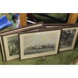 EIGHT FRAMED J. GODBY PLATES