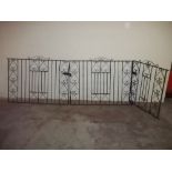 THREE CAST GARDEN GATES