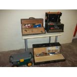 A COLLECTION OF TOOL BOXES