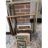 A COLLECTION OF MOSTLY MODERN PICTURE FRAMES TO INCLUDE A MINIATURE EXAMPLE