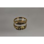 AN 18 CARAT GOLD FIVE OLD CUT DIAMOND RING