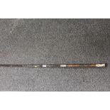 AN ANTIQUE HALLMARKED SILVER CARRIAGE WHIP
