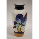 A LORNA BAILEY 'BURSLEY WAY' PATTERN CERAMIC VASE