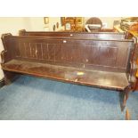 A VINTAGE PAINTED CHURCH PEW W-214 CM