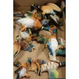 A TRAY OF BESWICK AND OTHER FLYING DUCK WALL PLAQUES