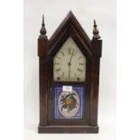 A VINTAGE NEWHAVEN CLOCK CO STEEPLE CLOCK