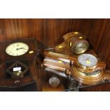 A COLLECTION OF CLOCKS AND BAROMETERS