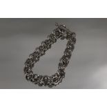 A STERLING SILVER T-BAR BRACELET APPROX WEIGHT 21.5G