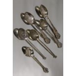 A COLLECTION OF ASSORTED SILVER TEASPOONS