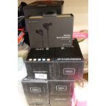 A COLLECTION OF BOXED WIRELESS HEADPHONES, WIRELESS SPEAKERS ETC.