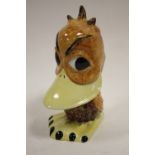 A LORNA BAILEY CERAMIC GROTESQUE BIRD FIGURE