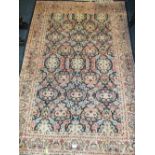 A 20TH CENTURY WOOLLEN EASTERN STYLE RUG 1878 X 124 CM