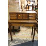 A SMALL LIGHT ASH LADIES STYLE DESK H-102 W-87 CM