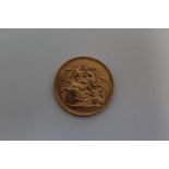 A GEORGE V FULL SOVEREIGN DATED 1917