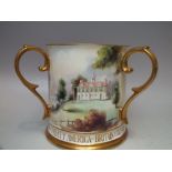 A CASED CAVERSWALL HANDPAINTED LARGE COMMEMORATIVE TYG TO CELEBRATE THE BI-CENTENARY OF THE