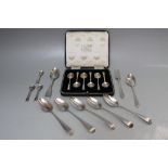 SIX EARLY 19TH CENTURY HALLMARKED SILVER TEASPOONS, various dates and makers to include Peter and