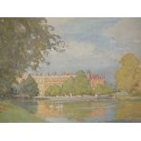 ALFRED JOHN BILLINGHURST (1880-1963). Study of Hampton Court, see label verso, unsigned,
