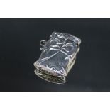 A MODERN 925 STERLING SILVER ART NOUVEAU DESIGN VESTA, H 7.5 cm