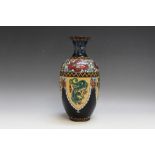 A JAPANESE TYPE CLOISONNE DRAGON DESIGN VASE, H 25 cm