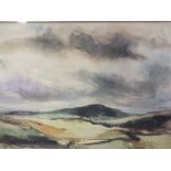 A STORMY MOUNTAINOUS LANDSCAPE AT INGLEBOROUGH, indistinctly signed and dated 1981 lower right,