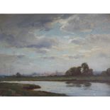 SID GARDENER (XIX). An Estuary scene, signed lower left, oil on board, framed, 29 x 39 cm