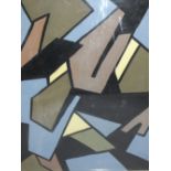 DAVID BARNES (XX-XXI). Welsh school, abstract composition, signed verso, oil on board, framed and
