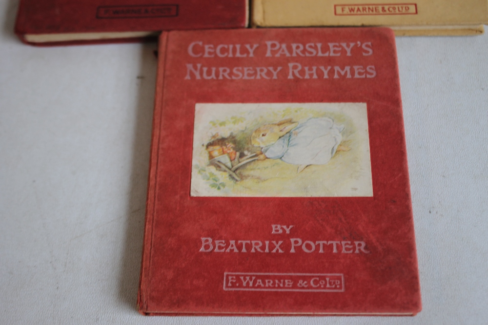 BEATRIX POTTER - 'CECILY PARSLEY'S NURSERY RHYMES' FIRST EDITION, together with early editions of ' - Image 2 of 6