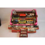 A COLLECTION OF 28 MATCHBOX MODELS OF YESTERYEAR DIECAST VEHICLES together with three wall mounted