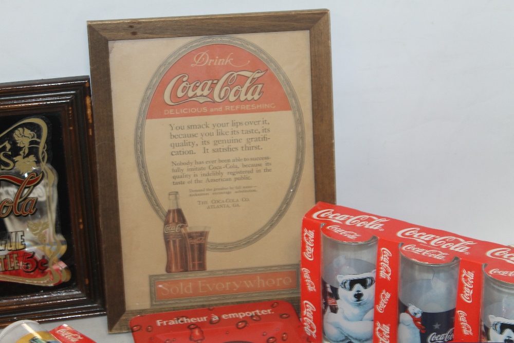 COCA-COLA, A QUANTITY OF VINTAGE ADVERTISING WARES to include ice bucket, glasses, ash trays etc. - Image 3 of 6