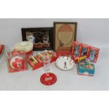 COCA-COLA, A QUANTITY OF VINTAGE ADVERTISING WARES to include ice bucket, glasses, ash trays etc.