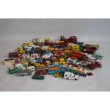 A QUANTITY OF PLAYWORN DIECAST VEHICLES, by Matchbox, Lone Star, Mattel, Hot Wheels etc