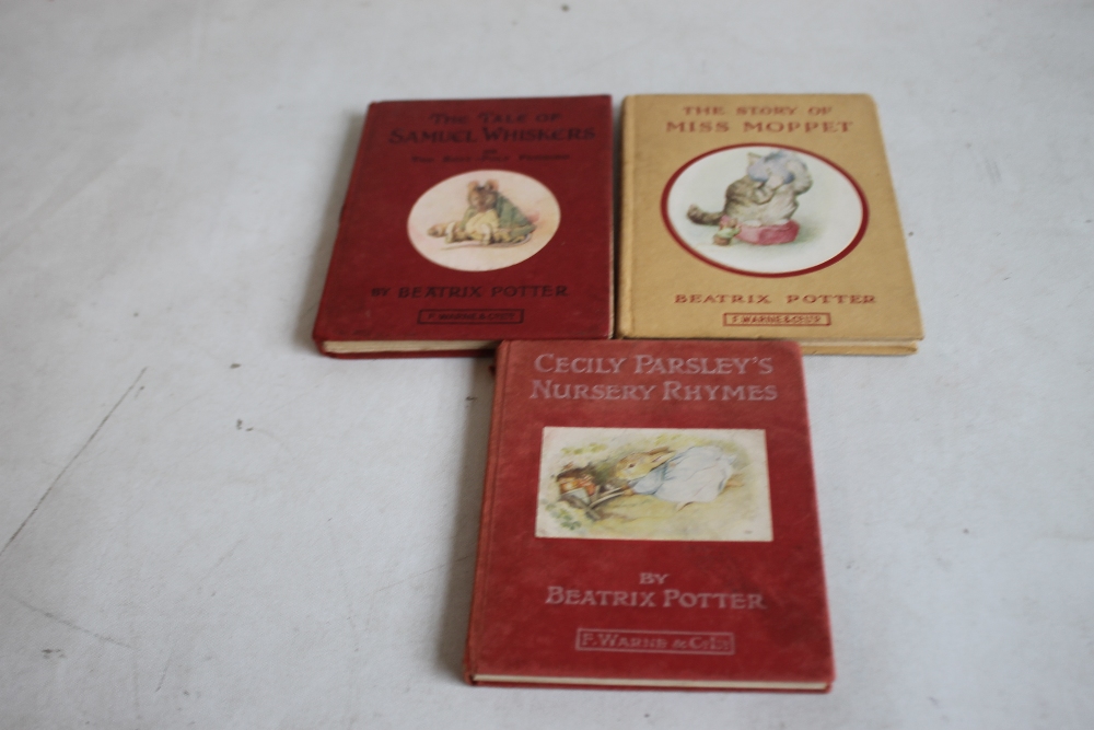 BEATRIX POTTER - 'CECILY PARSLEY'S NURSERY RHYMES' FIRST EDITION, together with early editions of '