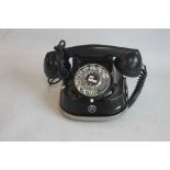 A VINTAGE CONTINENTAL BLACK TELEPHONE