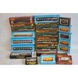 A COLLECTION OF BOXED '00' GAUGE CARRIAGES AND ROLLING STOCK ETC. by Airfix, Graham Farish, mainline