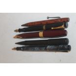 A PARKER DUOFOLD LADY FOUNTAIN PEN, a Sheaffer PFM II fountain pen with 14k gold inlaid point, a
