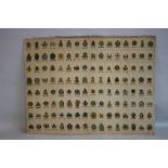 CIGARETTE CARDS - TERRITORIAL ARMY BADGES, a full set of 128 uncut cigarette silks mounted on card