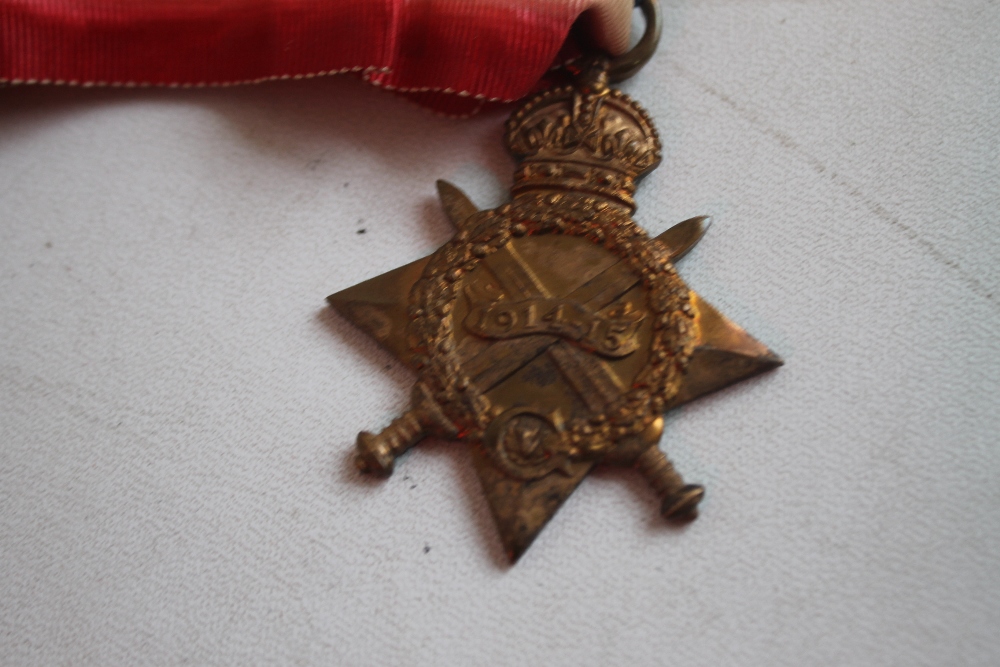 SEVEN FIRST WORLD WAR MEDALS to include Trio (Star Medal, British War Medal & Victory Medal) for - Image 3 of 8