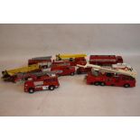 A COLLECTION OF VARIOUS DIECAST EMERGENCY VEHICLES, BY MATCHBOX, DINKY AND CORGI, to include