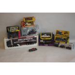 NINE BOXED CORGI DIECAST VEHICLES to include 260 "Superman" Metropolis Buick, 339 Rover 3500