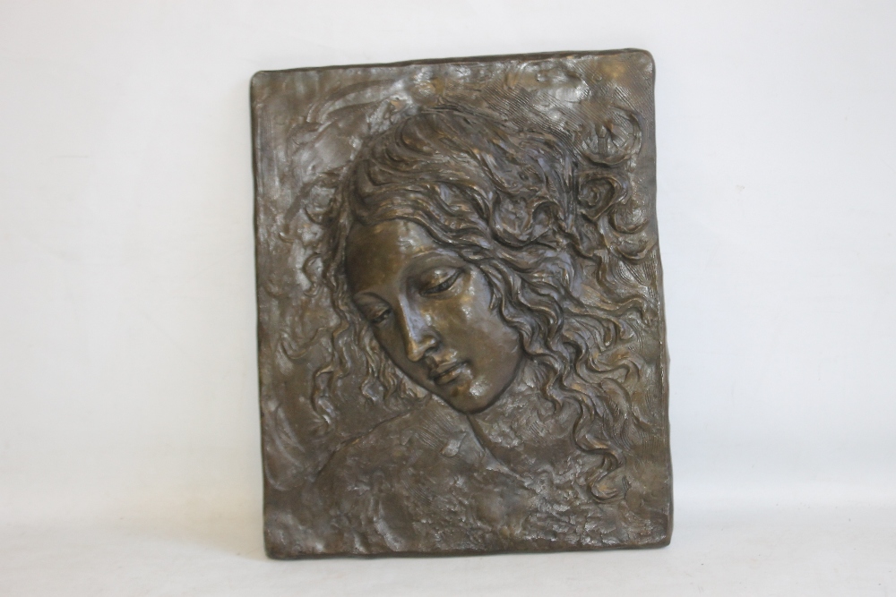 A METAL PLAQUE IN THE CLASSICAL STYLECondition Report:41 x 49 cmIn good condition with good over all