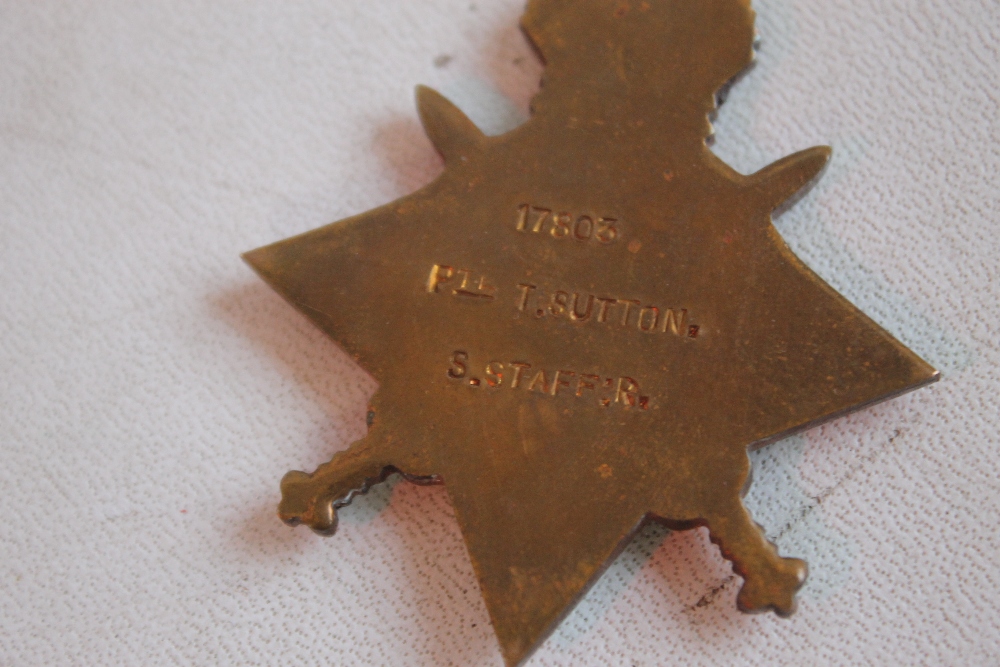 TRIO OF FIRST WORLD WAR MEDALS PLUS BRONZE DEATH PLAQUE, in original cardboard envelope to include - Image 5 of 9