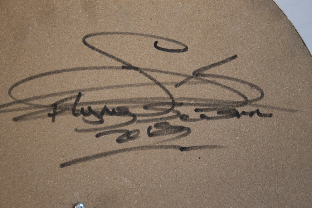 TWO AUTOGRAPHED MATCH DART BOARDS ONE FROM WOLVERHAMPTON BEARING VARIOUS SIGNATURES, TO INCLUDE, - Image 6 of 6