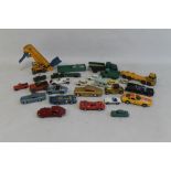 A COLLECTION OF VARIOUS PLAYWORN DIECAST VEHICLES by Dinky, Corgi and Matchbox etc. to include
