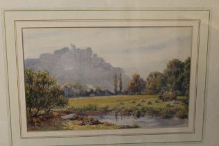 A PAIR OF FRAMED AND GLAZED WATERCOLOURS BY S M FORSTER SIGNED LOWER LEFT