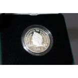 A ROYAL MINT 'QUEEN ELIZABETH - THE QUEEN MOTHER CENTENARY YEAR' SILVER PROOF PIEDFORT CROWN, with