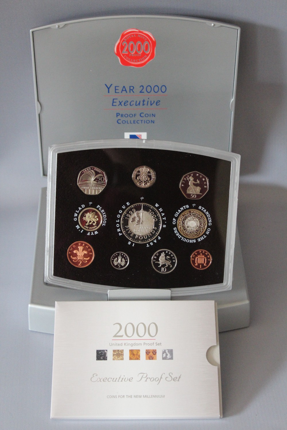 A ROYAL MINT 2000 EXECUTIVE PROOF COIN COLLECTION TEN COIN SET, comprising of the full British