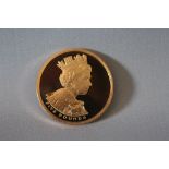 A ROYAL MINT 2002 GOLDEN JUBILEE GOLD PROOF £5 COIN, limited edition, with COA/Booklet, in